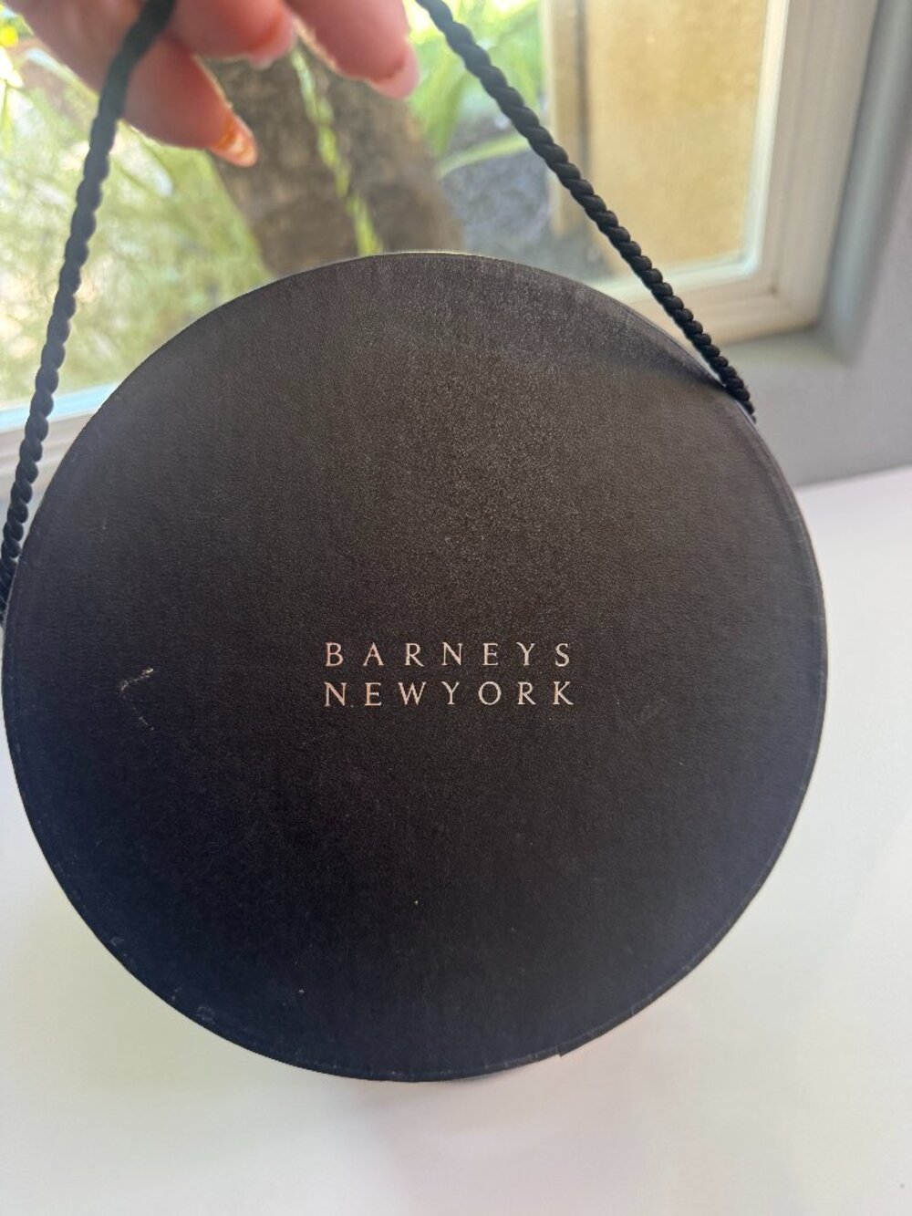VINTAGE BARNEYS NEW YORK ROUND HAT BOXES – SET OF 2:  ATTENTION Stylists